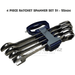 Dark Slate Gray Blue Point 4 Piece Ratchet Spanner Set 21 - 25mm BOERM704 Ratchet Spanners