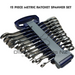 Dark Slate Gray Blue Point 12 Piece Metric Ratchet Spanner Set BOERM712 Blue Point
