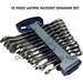 blue point 12 piece metric ratchet spanner set boerm712