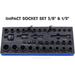 Dark Slate Gray Blue Point Impact Socket Set 3/8 & 1/2 BPS13A Socket Sets