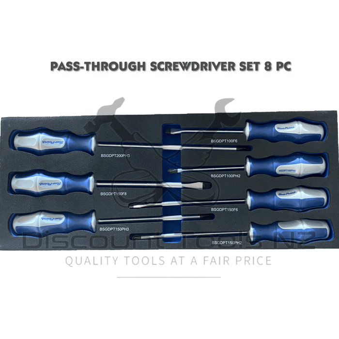 blue point pass-through screwdriver set 8 piece bps26a