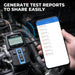 Black TOPDON BT100W 12V Car Battery Tester Wireless Battery Load Tester Cranking Test Vehicle Battery Testers