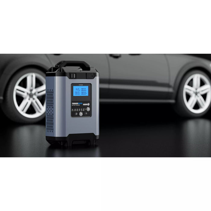 Dark Slate Gray TOPDON Tornado 9000 Battery Maintainer & Stable Power Supply For ECU Programming Vehicle Battery Chargers