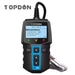 Dark Slate Gray TOPDON BT100 100-2000CCA 12V Battery Tester Analyser Vehicle Battery Testers