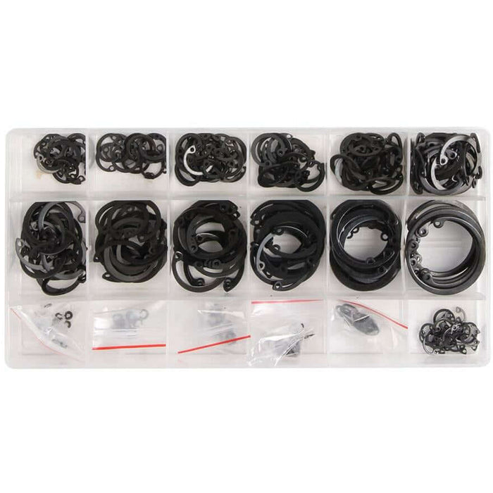 Dark Slate Gray DTNZ 300PCS Assortment Mixed Retaining Ring Internal and External Seeger Circlip Hardware Fasteners