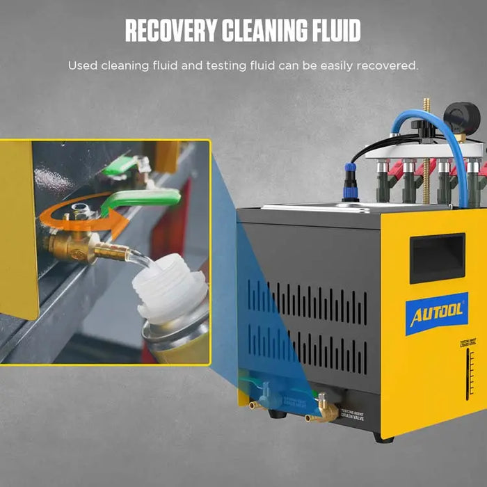 Light Slate Gray AUTOOL CT160 Fuel Injector Ultrasonic Cleaner & Injector Tester Fuel Injector Cleaner