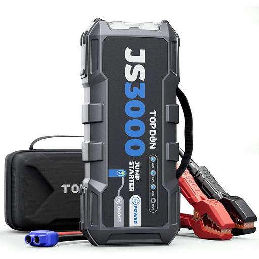 Dark Slate Gray TOPDON Jump Surge 3000 Jump Starter 3000A, Power Bank 2500A Peak Vehicle Jump Starters