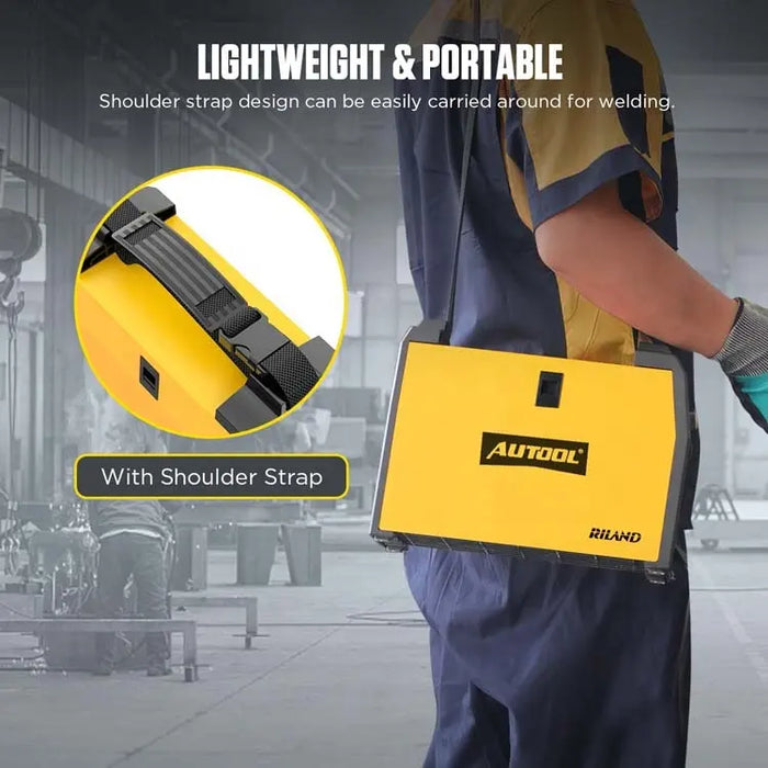 Dim Gray AUTOOL ML518 Gasless Portable Mini ARC, MIG Welding Machine Welder