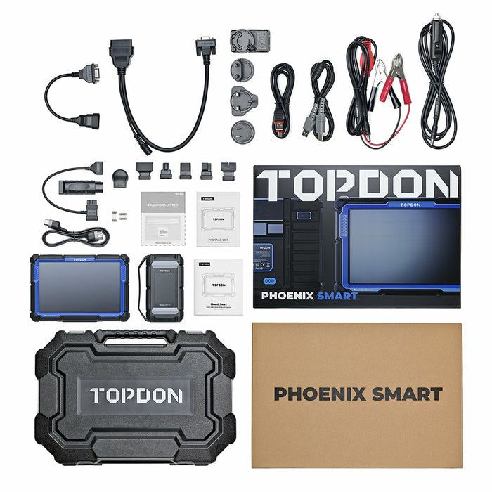 Dark Slate Gray TOPDON Phoenix Smart 12v/24v Cars & Truck Advanced Intelligent Diagnostic Scan Tool Vehicle Diagnostic Scanners