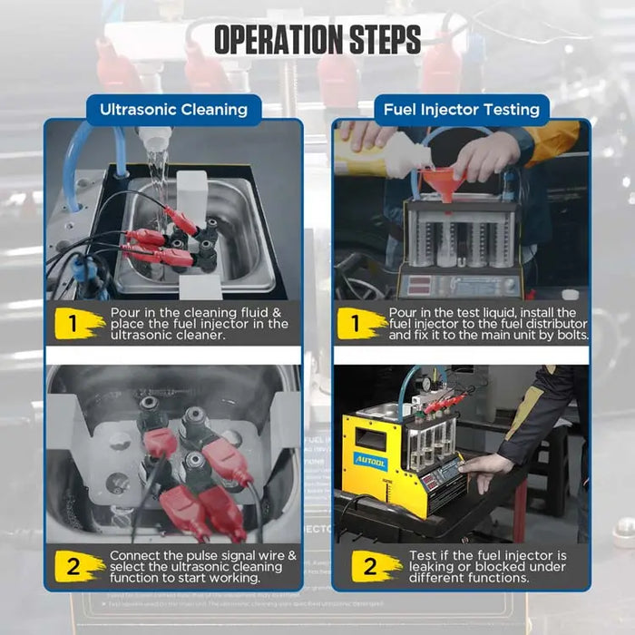 AUTOOL CT160 Fuel Injector Ultrasonic Cleaner & Injector Tester