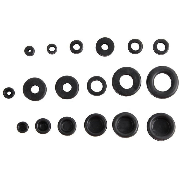 Dark Slate Gray DTNZ 125pcs Rubber Grommet Assortment Kit Electrical Grommets