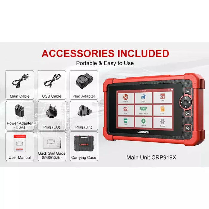 Lavender LAUNCH X431 CRP919X Diagnostic Scan Tool, Bi-Directional Vehicle Diagnostic Scanners
