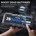 Dark Slate Gray TOPDON Jump Surge 3000 Jump Starter 3000A, Power Bank 2500A Peak Vehicle Jump Starters