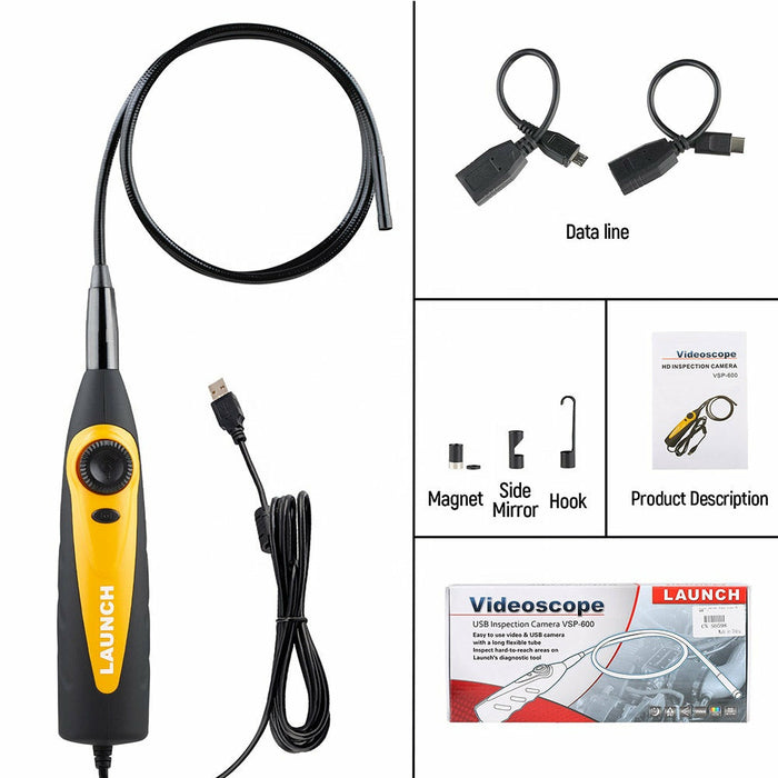 Dark Slate Gray LAUNCH VSP-600 Inspection Camera Videoscope Borescope Video Scope