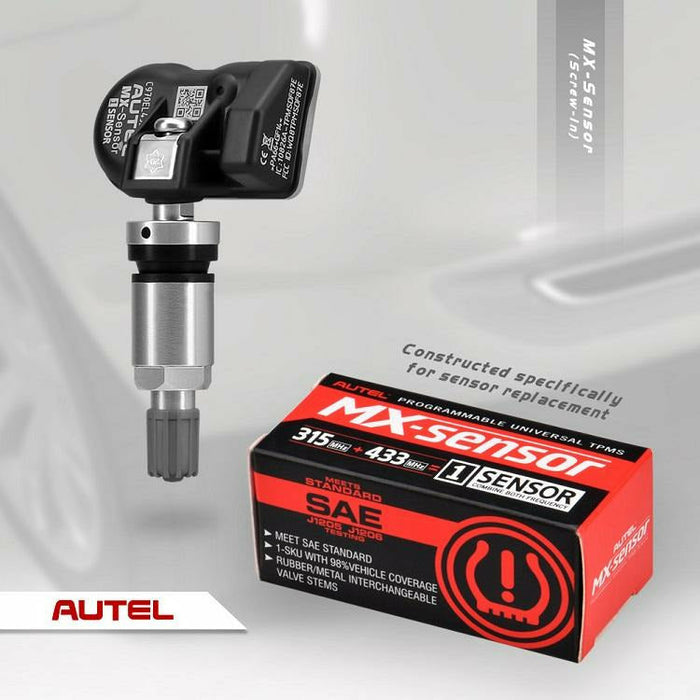 Light Gray AUTEL Universal MX Sensor 2 in 1 315MHz 433MHz TPMS Sensor TPMS Sensor