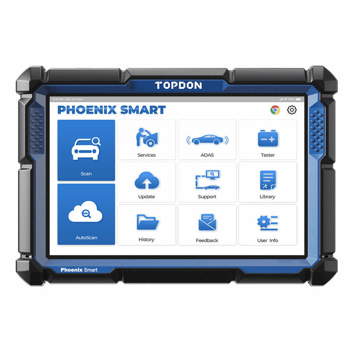Light Gray TOPDON Phoenix Smart 12v/24v Cars & Truck Advanced Intelligent Diagnostic Scan Tool Vehicle Diagnostic Scanners