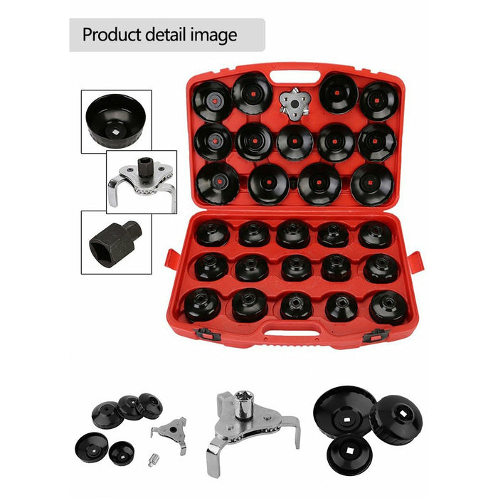 Light Coral DTNZ Oil Filter Removal Cup Set 30 Piece Oil Filter Tools