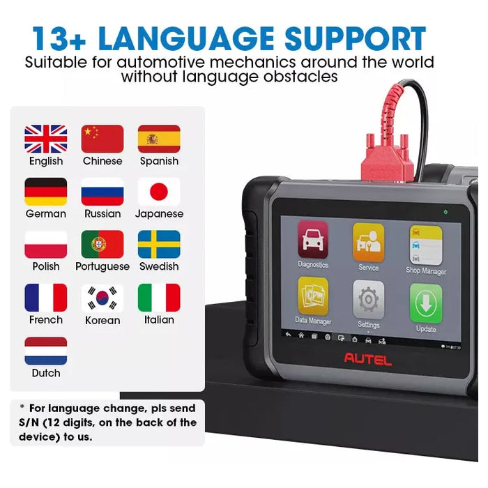 Dark Slate Gray AUTEL Maxicom MK808S Diagnostic Scan Tool, Bi-Directional Control Vehicle Diagnostic Scanners