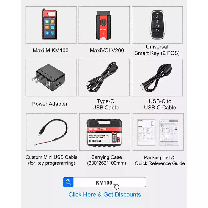AUTEL KM100E Key Programming Tool Universal Key Programming