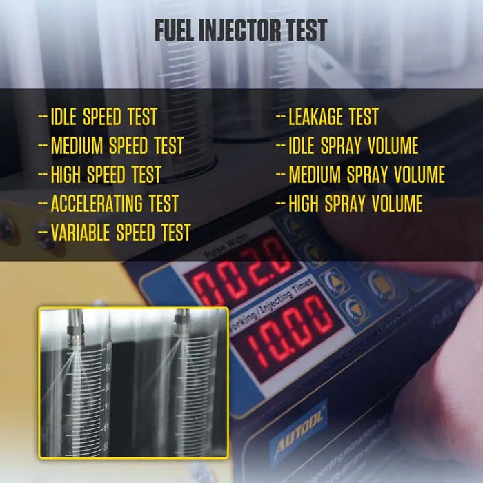 Gray AUTOOL CT160 Fuel Injector Ultrasonic Cleaner & Injector Tester Fuel Injector Cleaner