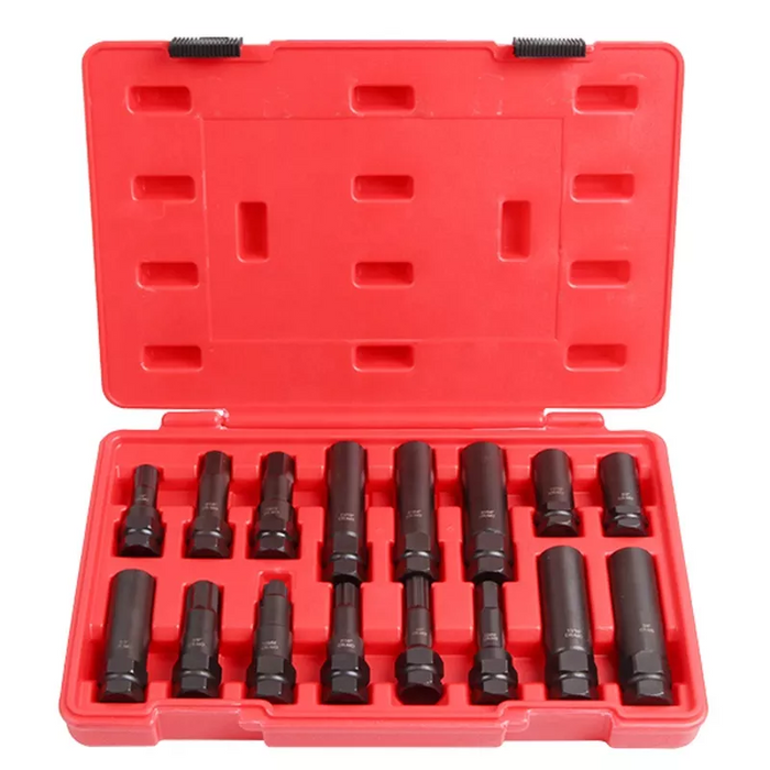 Tomato DTNZ 16-Piece Locking Wheel Nut Master Key Set Wheel Lock Removal Kit LOCK NUT REMOVER