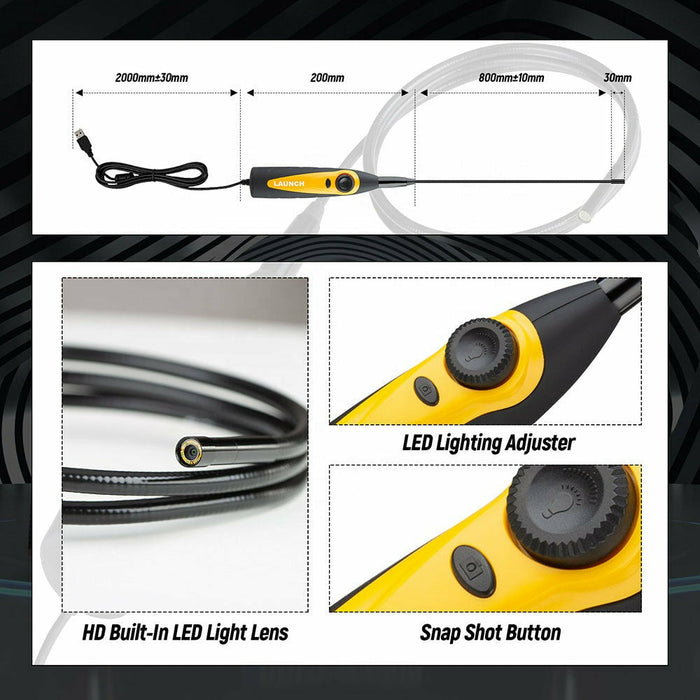Wheat LAUNCH VSP-600 Inspection Camera Videoscope Borescope Video Scope
