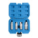 Steel Blue DTNZ 4 Piece 3/8" Spark Plug Socket Set