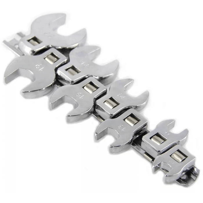 Gray DTNZ Crow's Foot Open End Spanner Set 8pc 3/8" Drive Metric