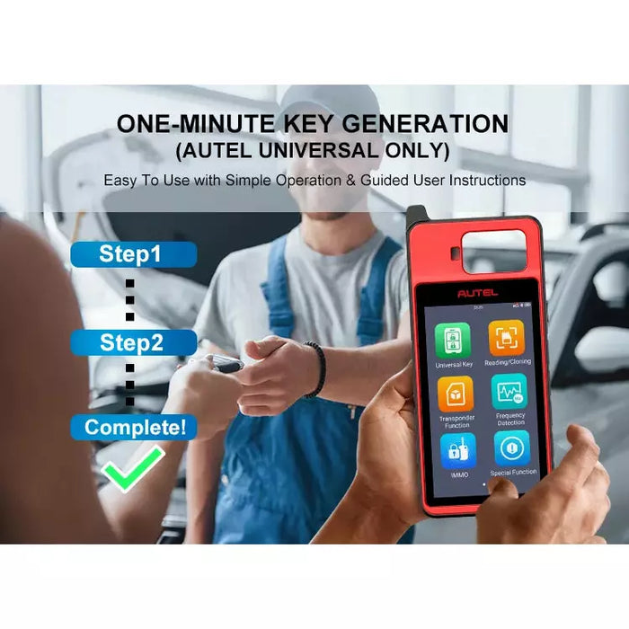 Gray AUTEL KM100E Key Programming Tool Universal Key Programming Key Coding Tools