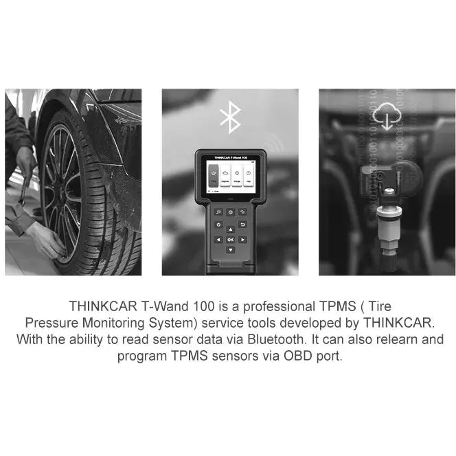 THINKCAR TPMS Programmer T-Wand 100 with 4 TPMS sensors