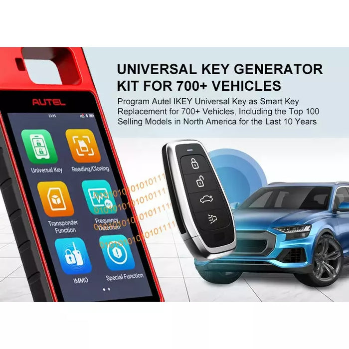Dark Slate Gray AUTEL KM100E Key Programming Tool Universal Key Programming Key Coding Tools