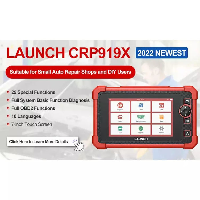 Antique White LAUNCH X431 CRP919X Diagnostic Scan Tool, Bi-Directional Vehicle Diagnostic Scanners