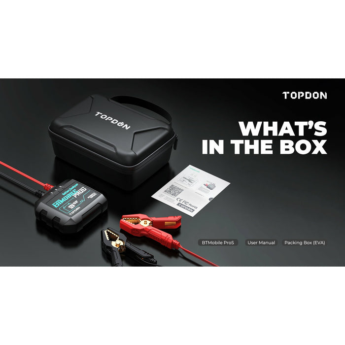 Dark Slate Gray TOPDON BT Mobile ProS Battery Tester Vehicle Battery Testers