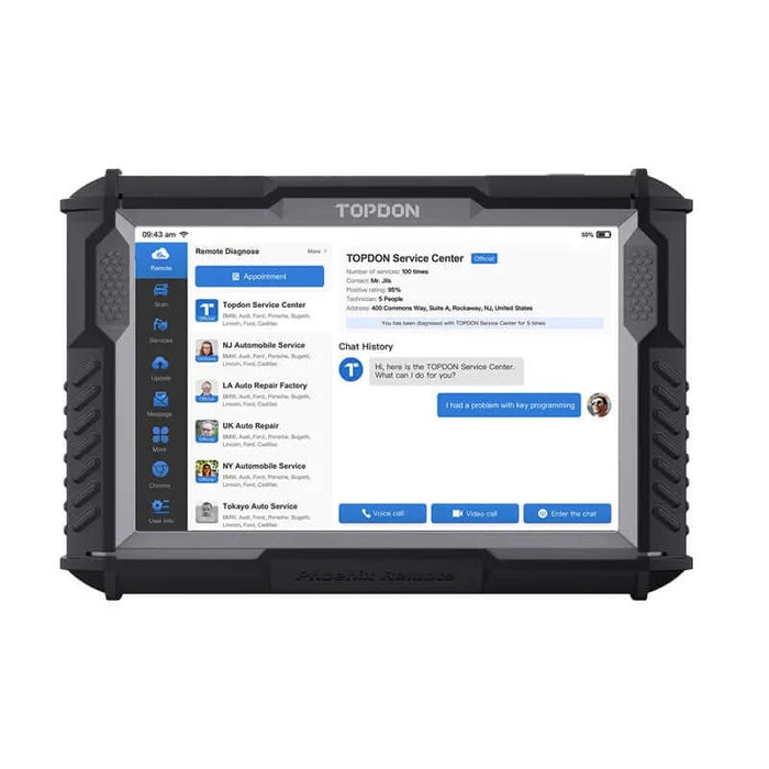 Dark Slate Gray TOPDON Phoenix Remote Diagnostic Scan Tool Featuring Remote Diagnosis Vehicle Diagnostic Scanners
