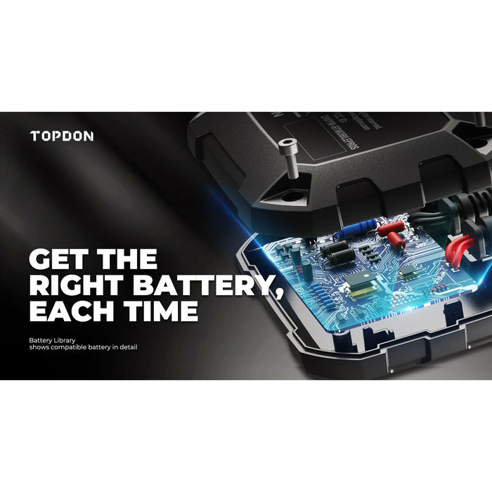 Black TOPDON BT Mobile ProS Battery Tester Vehicle Battery Testers