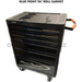 Dark Gray Blue Point Tools 7 Drawers, Roll Cab with Bumper, 26"