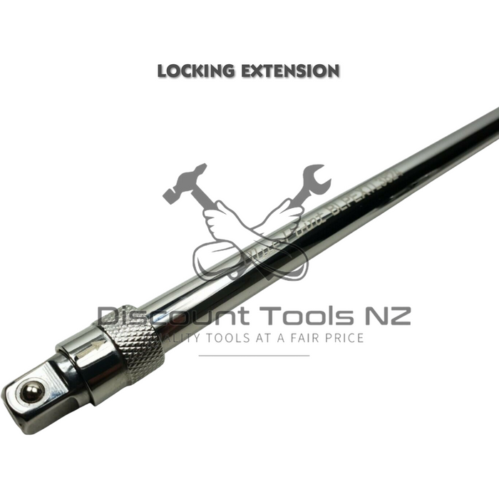 Dim Gray Blue Point Locking Extension 1/4" Drive 3 Piece Set Extensions