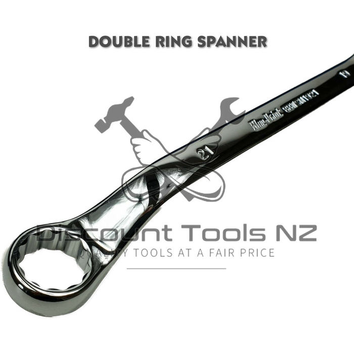 Dark Slate Gray Blue Point Double Ring Spanners 6mm - 32mm, 12 Sizes Available Wrenches