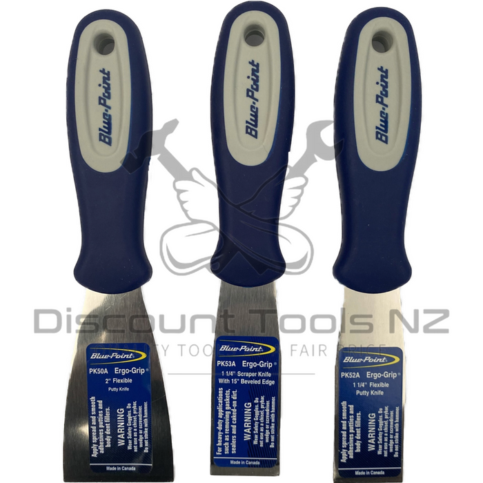 Gray Blue Point 3 Piece Scraper Set PK500A Scraper Sets