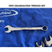 blue point 12pc combination wrench set in roll up pouch