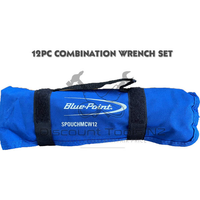 blue point 12pc combination wrench set in roll up pouch