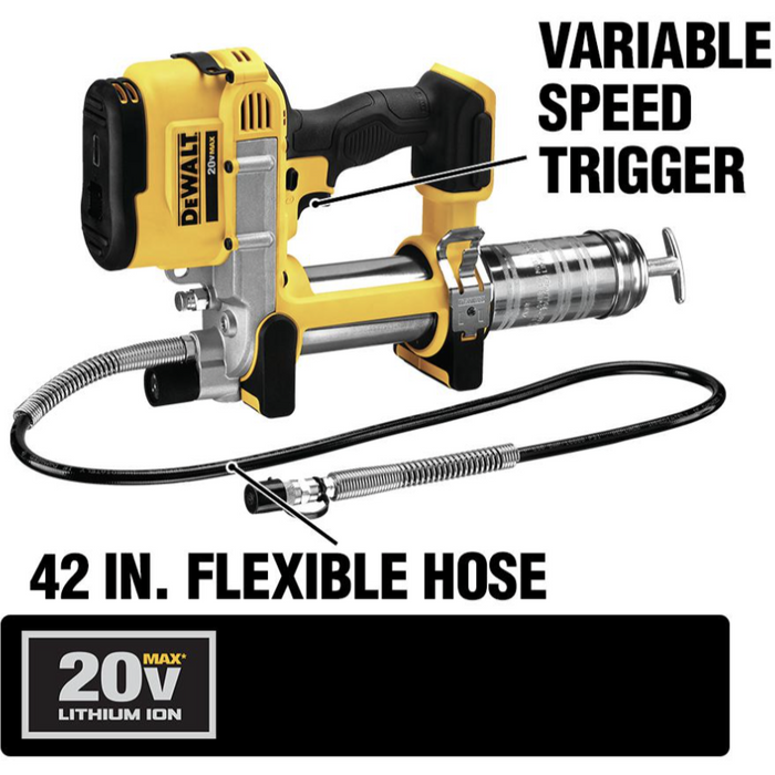 dewalt 20-volt max cordless grease gun (tool-only)