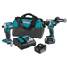 Dark Slate Gray Makita18V LXT Lithium-Ion Brushless Cordless Combo Kit 5.0 Ah (2-Piece) Drills