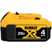 Goldenrod DeWalt DCB204 18V-20V MAX Premium XR 4.0 Ah Lithium-Ion Battery Battery