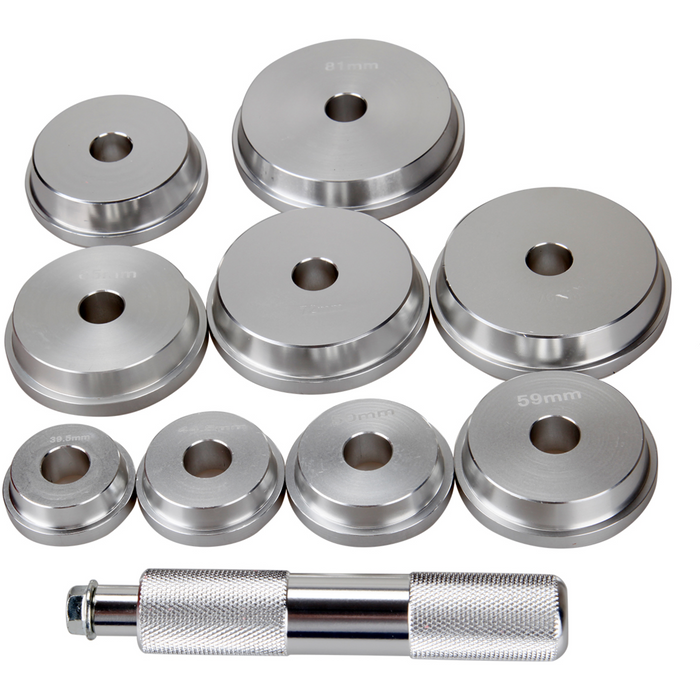 Dark Gray DTNZ Wheel Bearing Race Seal Driver Set 10 Piece Work shop tools