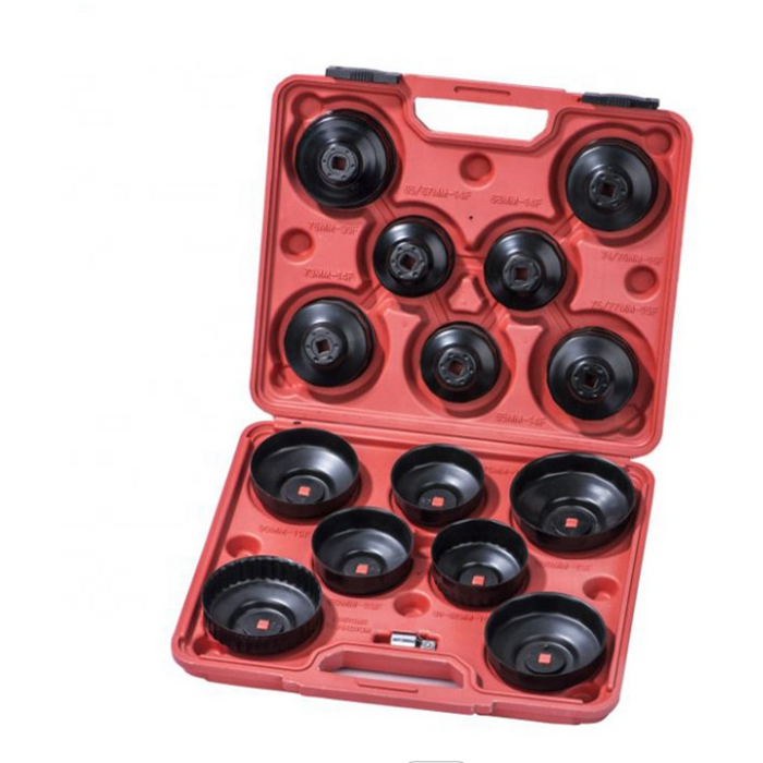 Maroon DTNZ 15 Piece Oil Filter Removal Cup Set Oil Filter Tools