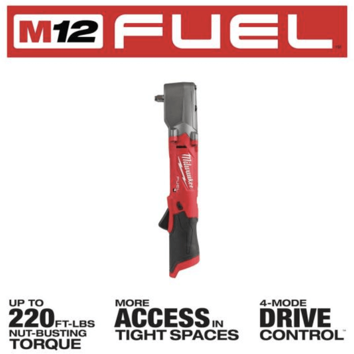 milwaukee m12 fuel  brushless 3/8 in. right angle impact wrench (tool-only)