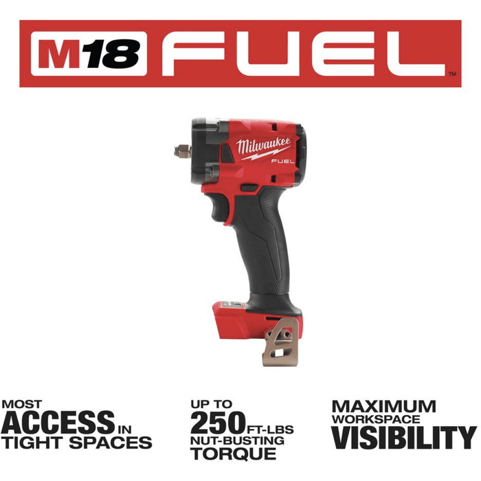 milwaukee m18 fuel gen-3  3/8" impact wrench with friction ring (tool-only)