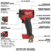 milwaukee m18 fuel gen-3  3/8" impact wrench with friction ring (tool-only)