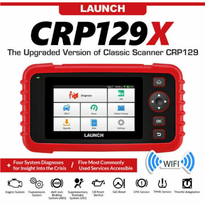 Light Gray LAUNCH Diagnostic Diagnostic Scanner CRP129X Scan Tool Diagnostic Scanner